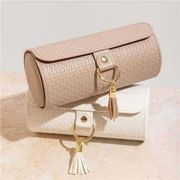 Travel Jewelry Organizer Box Small Portable PU Leather Case for Women Gift - Picture 5 of 7